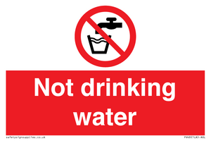 not drinking water